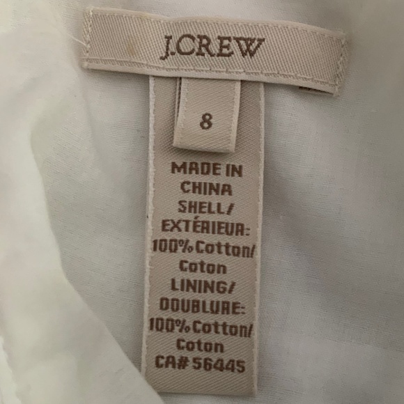 J Crew White Cotton Pom Pom Lace Sleeveless Shell Vintage Inspired Top  SZ 8 - Picture 14 of 14